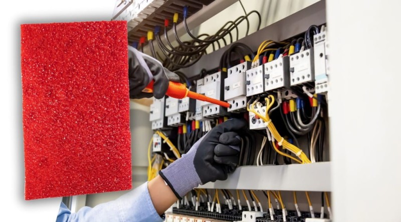 ASPP Sticker 150x100mm GASZENIE ROZDZIELNI do 50L taśma ogniochronna ABC/E