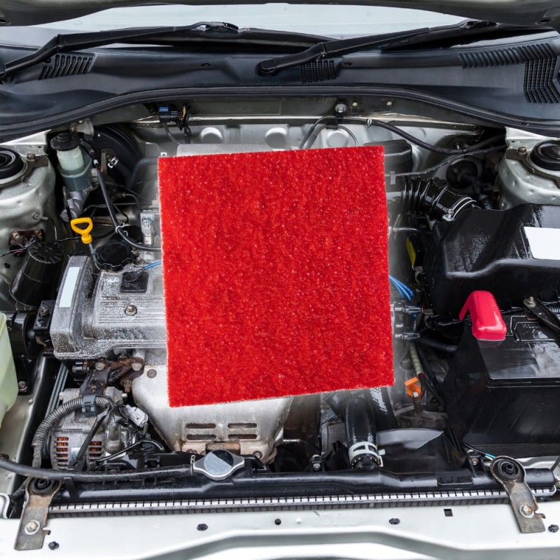 ASPP Sticker 100x100mm GASZENIE ROZDZIELNI do 30L taśma ogniochronna ABC/E