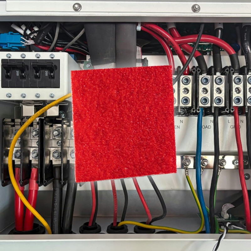 ASPP Sticker 100x100mm GASZENIE ROZDZIELNI do 30L taśma ogniochronna ABC/E