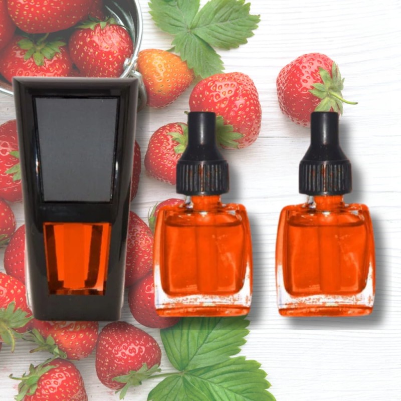 Zapach do samochodu kratki nawiewu Długotrwały 3x60dni Fresco 3w1 Truskawka