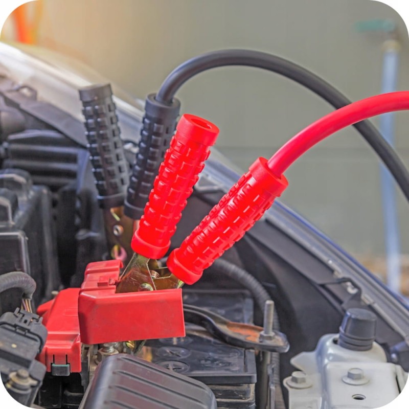 Solidne Kable Rozruchowe Przewody 400A 2M Przekrój 8mm² Mocne Miedziowane