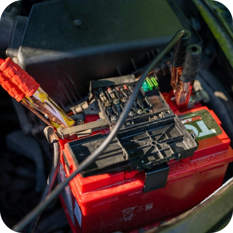 Solidne Kable Rozruchowe Przewody 400A 2M Przekrój 8mm² Mocne Miedziowane