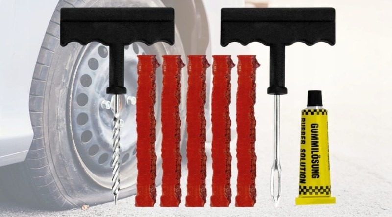 Zestaw Naprawczy Do Opon Samochodowych Kół Opony Koła Sznury Szydło Frez