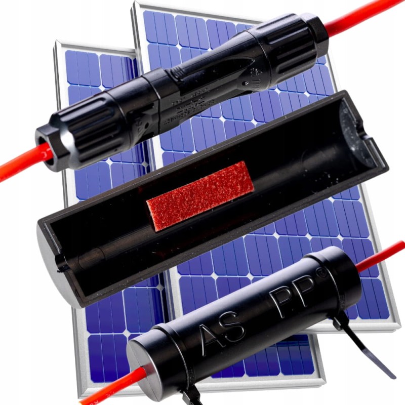 ASPP Connector Box 4szt Obudowa złącza kabla solarnego MC4 z plastrem ASPP