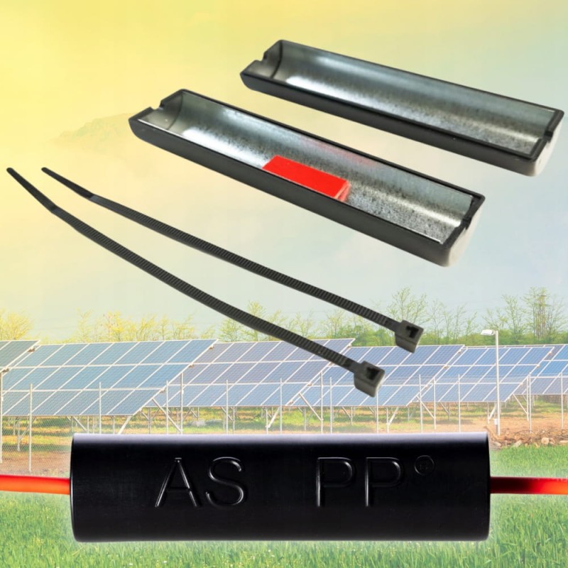 ASPP Connector Box 4szt Obudowa złącza kabla solarnego MC4 z plastrem ASPP