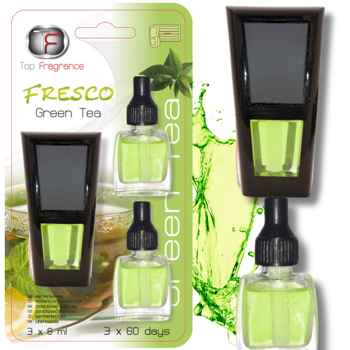 Zapach do samochodu kratki nawiewu Długotrwały 180dni Fresco 3w1 Green Tea