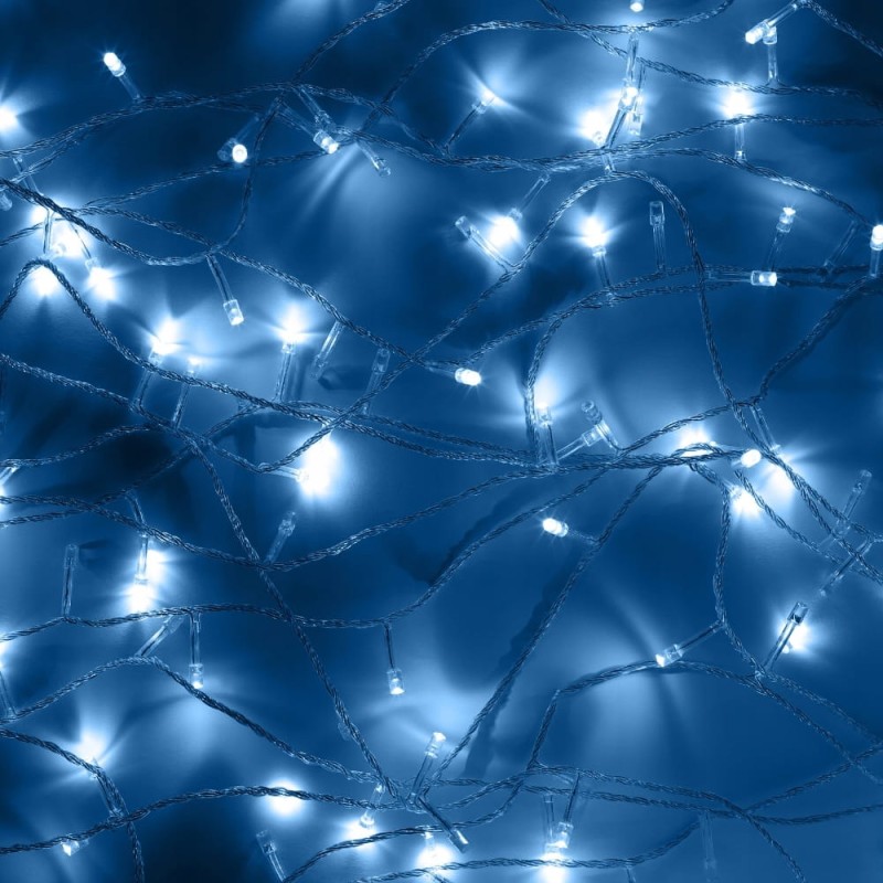 Lampki Choinkowe 500 Led Świąteczne Zewnętrzne Wewnętrzne Zimne Białe 33m