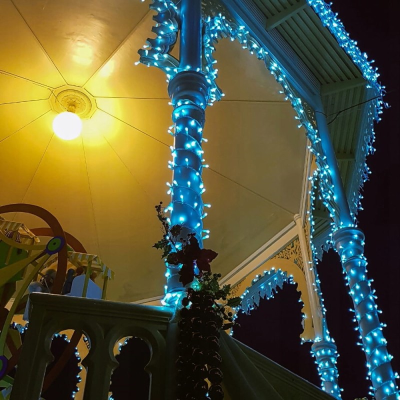Lampki Choinkowe 500 Led Świąteczne Zewnętrzne Wewnętrzne Zimne Białe 33m