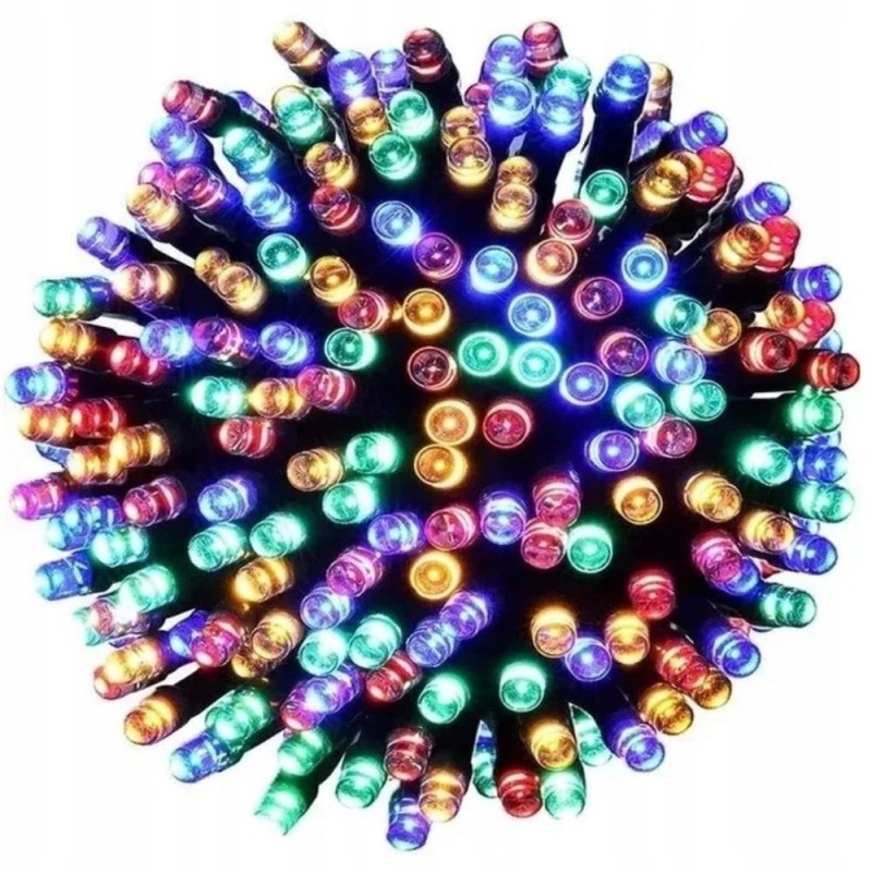 Lampki Choinkowe 500 Led Świąteczne Zewnętrzne Wewnętrzne Multikolor 33m
