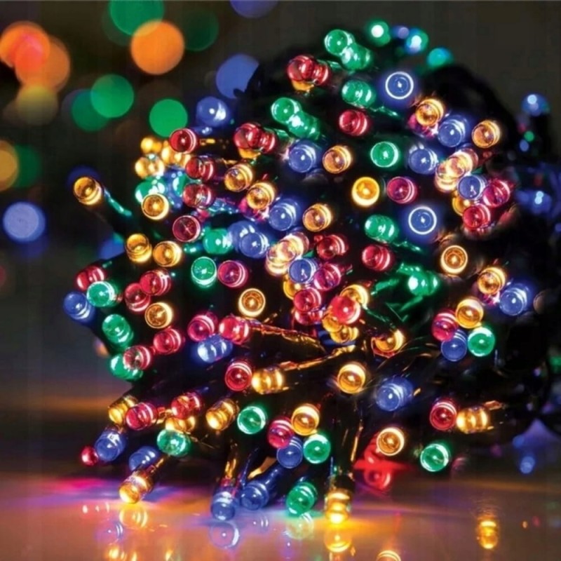 Lampki Choinkowe 500 Led Świąteczne Zewnętrzne Wewnętrzne Multikolor 33m