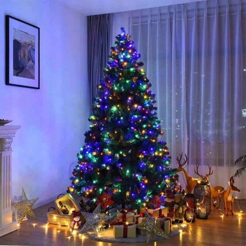 Lampki Choinkowe 500 Led Świąteczne Zewnętrzne Wewnętrzne Multikolor 33m