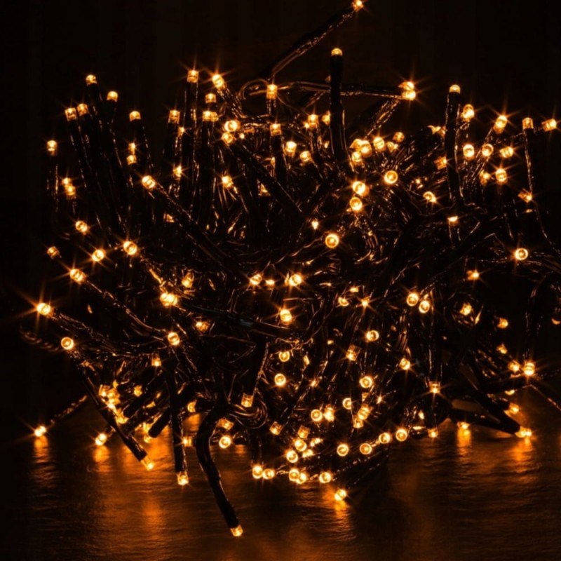 Lampki Choinkowe 1000Led Świąteczne Zewnętrzne Wewnętrzne Ciepły Białe 73m