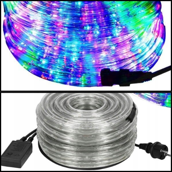 Wąż Świetlny Zewnętrzny 720LED Lampki Choinkowe IP44 30m Programator Multi
