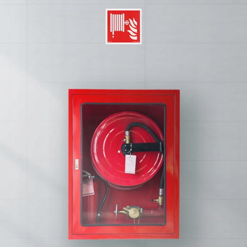 Znak ochrony PPOŻ Hydrant Wewnętrzny 15x15 cm płyta PCV fotoluminescencyjna