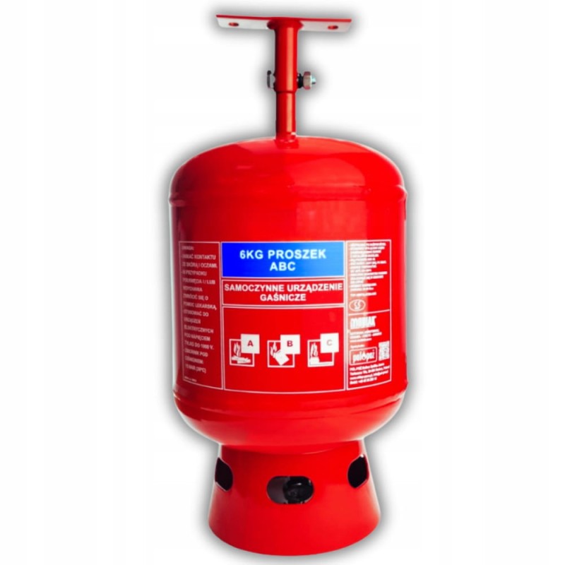 Automatyczne Samoczynne urządzenie gaśnicze SUG-6x z Wieszakiem ABC 6kg
