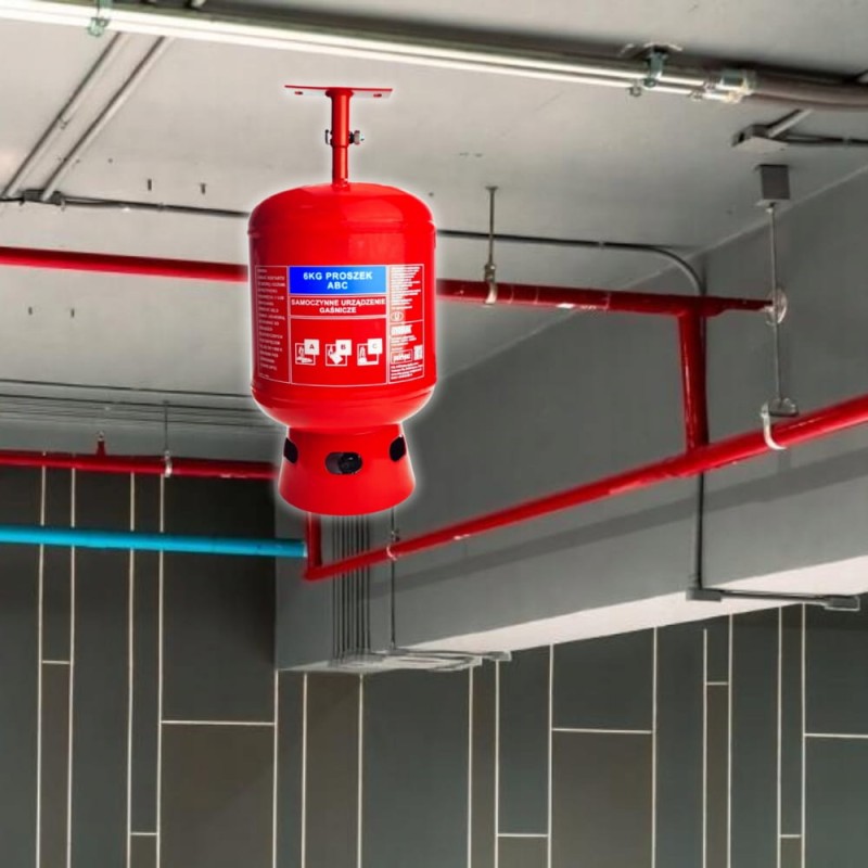 Automatyczne Samoczynne urządzenie gaśnicze SUG-6x z Wieszakiem ABC 6kg