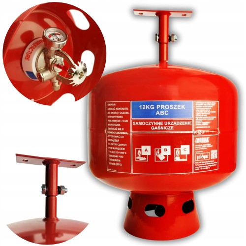 Automatyczne Samoczynne urządzenie gaśnicze SUG-12x z Wieszakiem ABC 12kg
