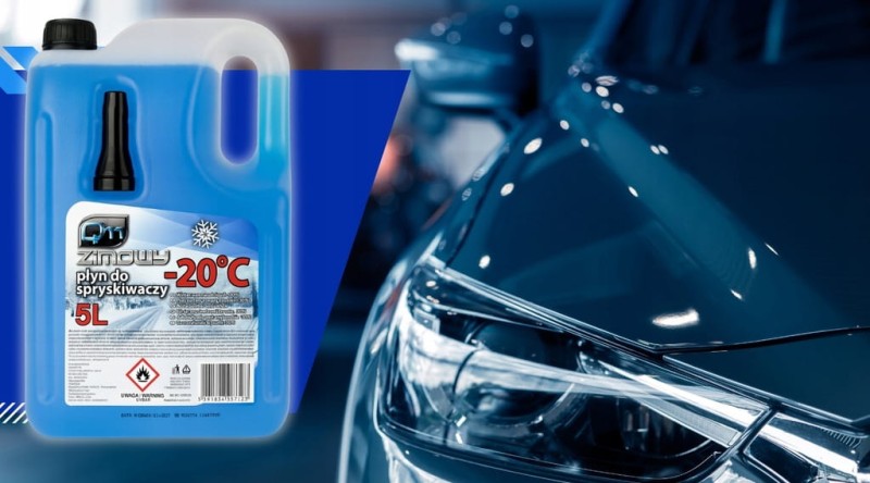 Płyn Do Spryskiwaczy Zimowy 4x5L Na Zimę Na Mróz Gotowy + Lejek -20°C 20L
