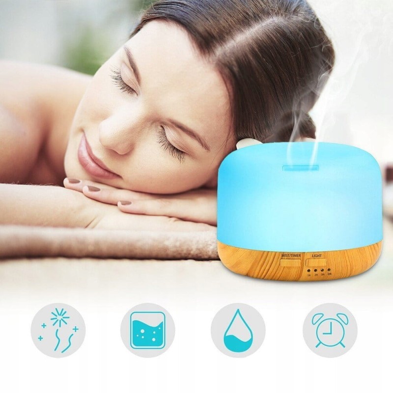 Nawilżacz Powietrza Lampka Nocna Do Sypialni Dla Dzieci Dyfuzor Zapachowy