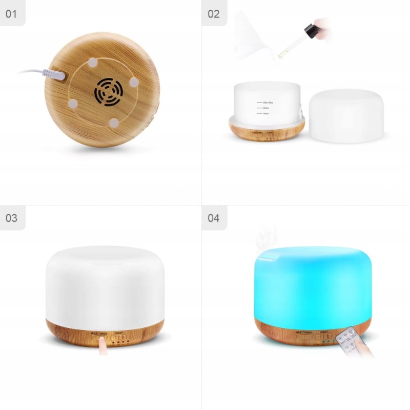 Nawilżacz Powietrza Lampka Nocna Do Sypialni Dla Dzieci Dyfuzor Zapachowy