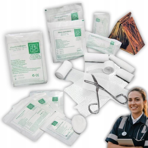 Wyposażenie apteczki DIN 13164 Wkład do apteczki Zakładowej Pierwsza Pomoc