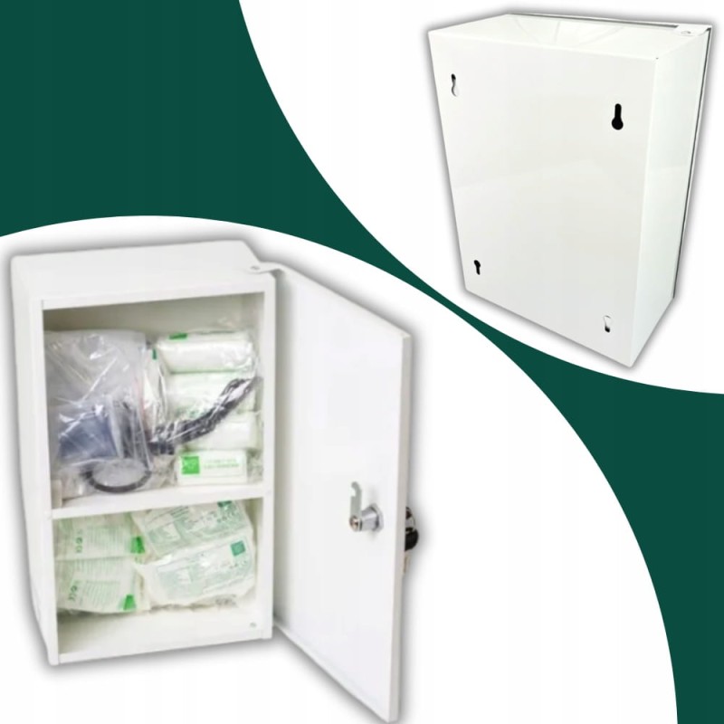 Apteczka Pierwszej Pomocy Apteczka Zakładowa Ścienna Stalowa DIN 13147 "40"