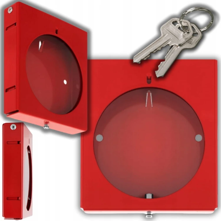 Skrzynka Metalowa Mini na Klucz Ewakuacyjny z Okienkiem Rewizyjnym Szafka
