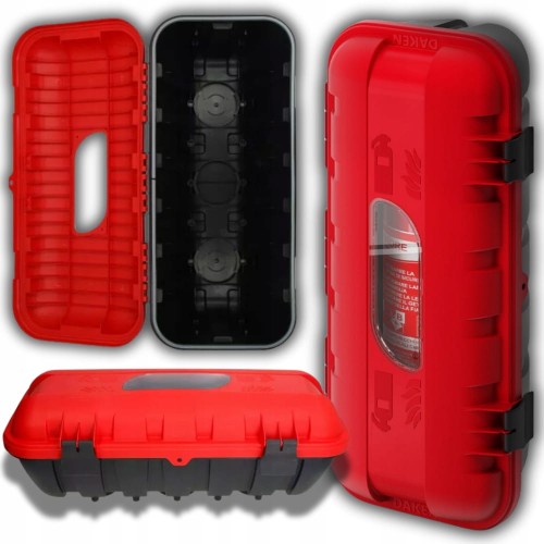 Skrzynka Szafka na gaśnicę 6kg STRIKE ABC Czerwona Pojemnik ADR Wielton TIR