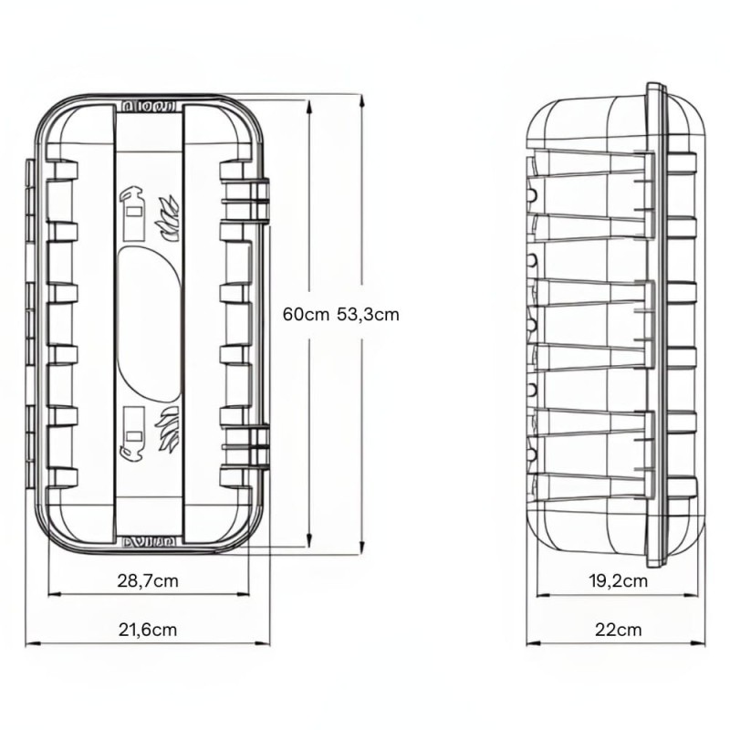 Skrzynka Szafka na gaśnicę 6kg STRIKE ABC Czerwona Pojemnik ADR Wielton TIR
