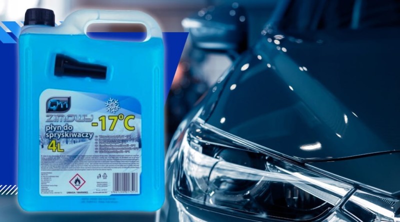 Płyn Do Spryskiwaczy Zimowy Q11 Na Zimę Na Mróz Gotowy + Lejek -17°C 2x 4L