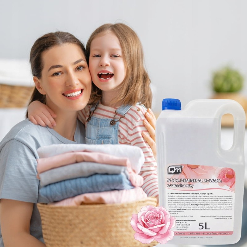 Woda Demineralizowana Różana 4x5L Zapachowa Do Żelazek Parownic Nawilżaczy
