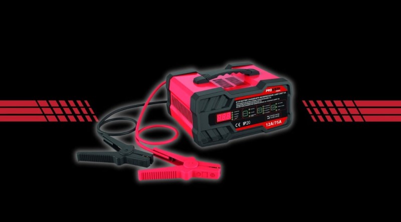 Prostownik Z Funkcją Rozruchu Ładowarka Do Akumulatora 12V 24V Booster 75A