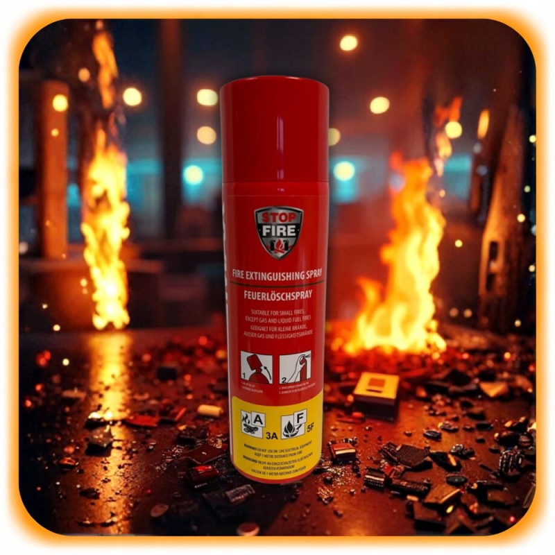 Spray Gaśniczy Domowy Gaśnica Pianowa Spray 500g A F ReinoldMax Fire 2029r.