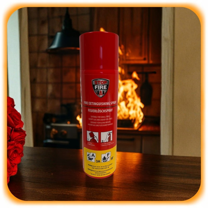 Spray Gaśniczy Domowy Gaśnica Pianowa Spray 500g A F ReinoldMax Fire 2029r.