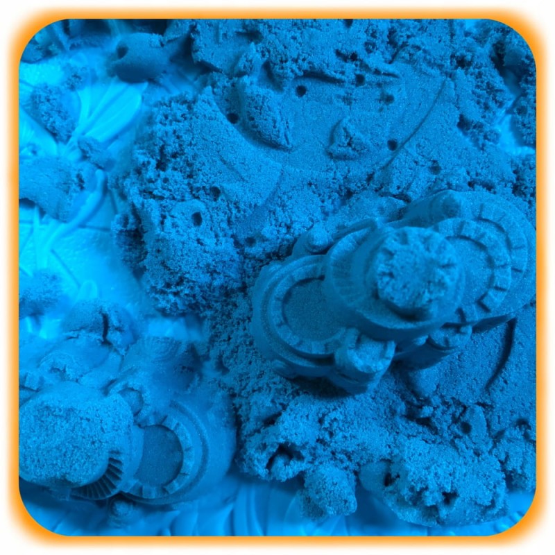 Piasek Kinetyczny 5KG Zestaw Piaskownica Basen Foremki Zestaw Plastyczny