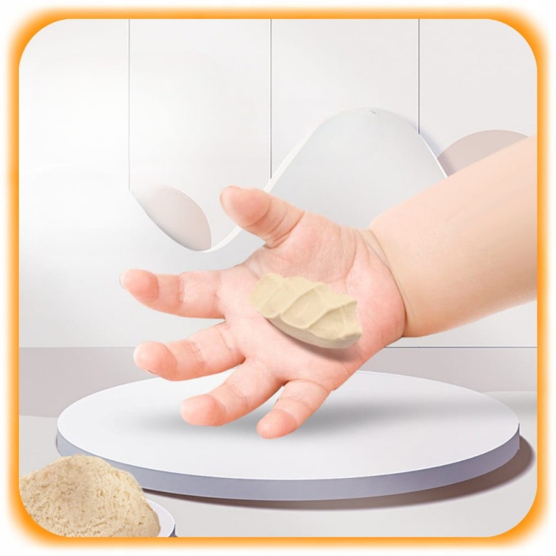 Piasek Kinetyczny 5KG Zestaw Piaskownica Basen Foremki Zestaw Plastyczny