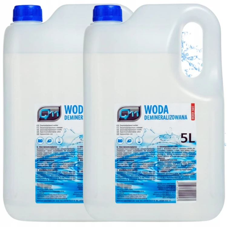 Woda Demineralizowana 10L Destylowana najwyższa czystość Premium 2x5L