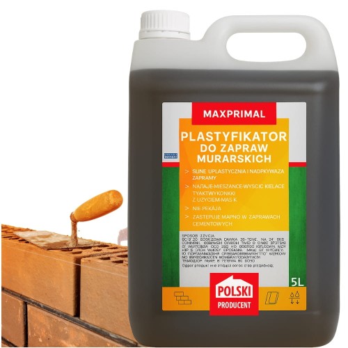 Plastyfikator Do do Zapraw Murarskich i Tynkarskich 5L Poprawia Właściwości