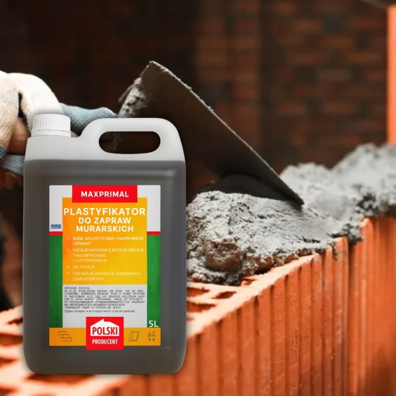 Plastyfikator Do do Zapraw Murarskich i Tynkarskich 5L Poprawia Właściwości