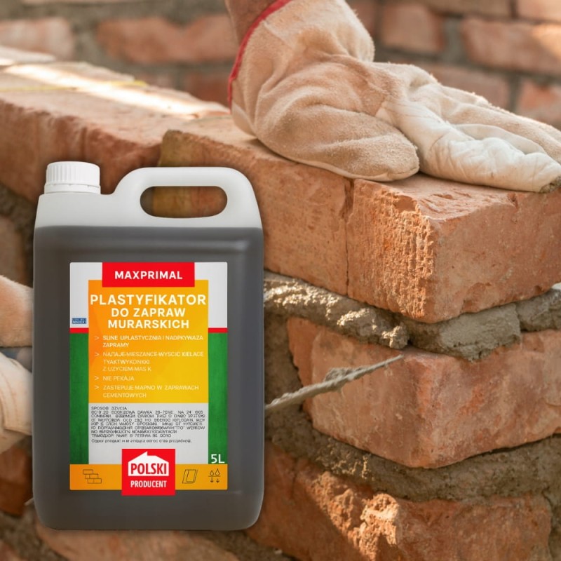 Plastyfikator Do do Zapraw Murarskich i Tynkarskich 5L Poprawia Właściwości