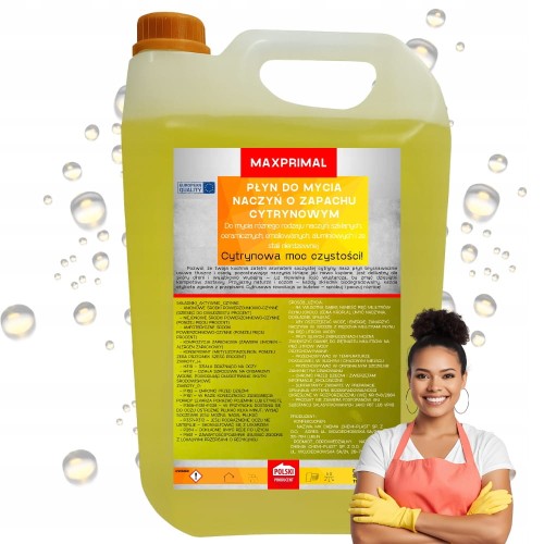 Płyn do Mycia Naczyń 5000 ml Cytrynowy 5L