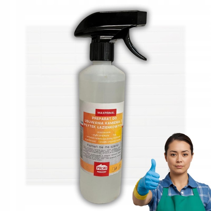 Płyn do Czyszczenia Łazienki Płytek Usuwający Kamień Odkamieniacz 500ml