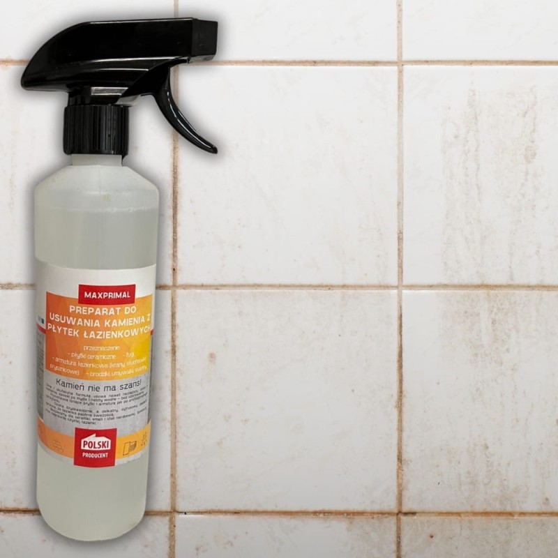Płyn do Czyszczenia Łazienki Płytek Usuwający Kamień Odkamieniacz 500ml