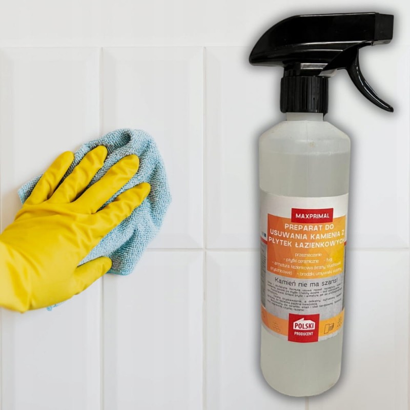 Płyn do Czyszczenia Łazienki Płytek Usuwający Kamień Odkamieniacz 500ml