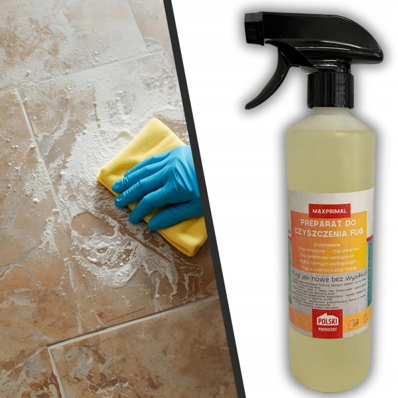 Płyn do Czyszczenia Mycia Fug Cementowych i Epoksydowych Spoin 500ml Silny