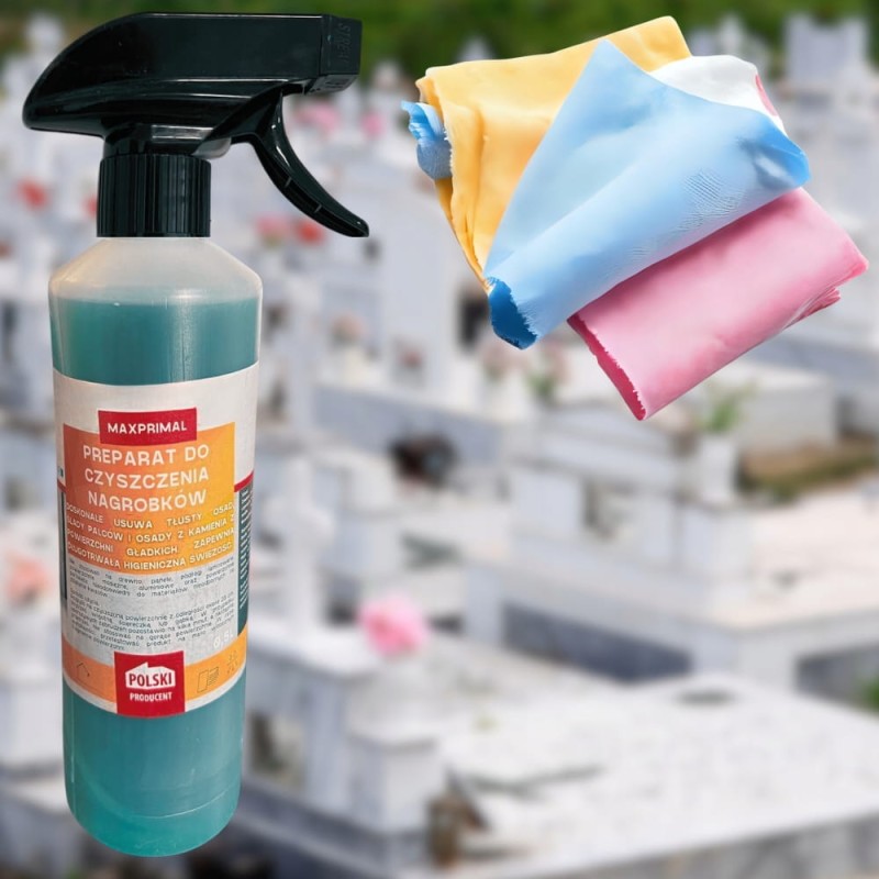 Płyn Preparat do Mycia Nagrobków 500ml Silny Czyści Kamień i Osady