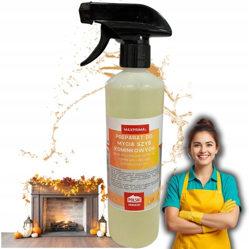 Płyn do Mycia Szyb Kominkowych Silny na Sadzę i Przypalenia 500ML