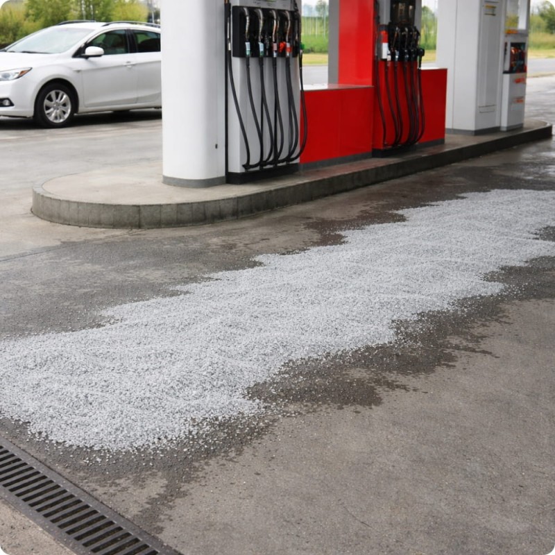 Uniwersalny Mineralny Sypki Sorbent do oleju Worek 25kg Ziarnistość 1-2,5mm