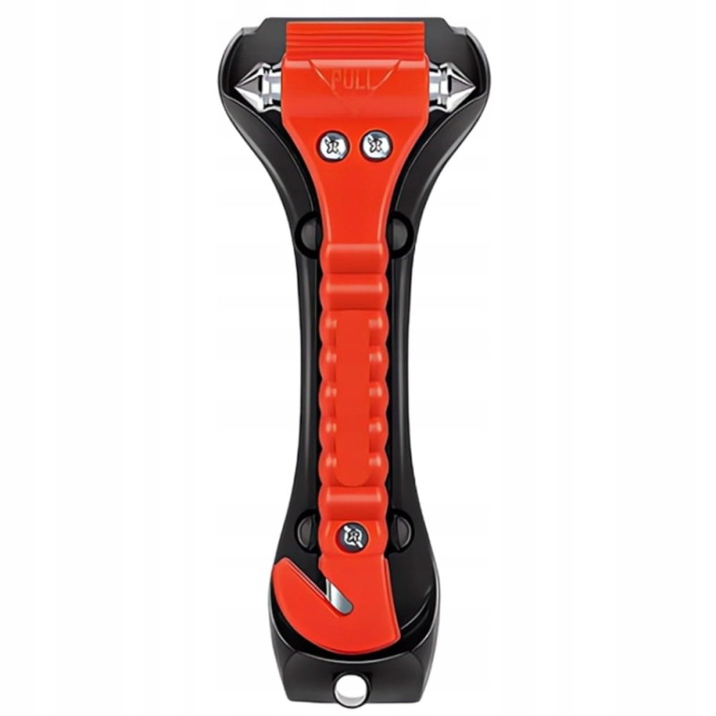 Młotek Bezpieczeństwa Ze Zbijakiem Szyb Samochodowych I Przecinakiem Pasów