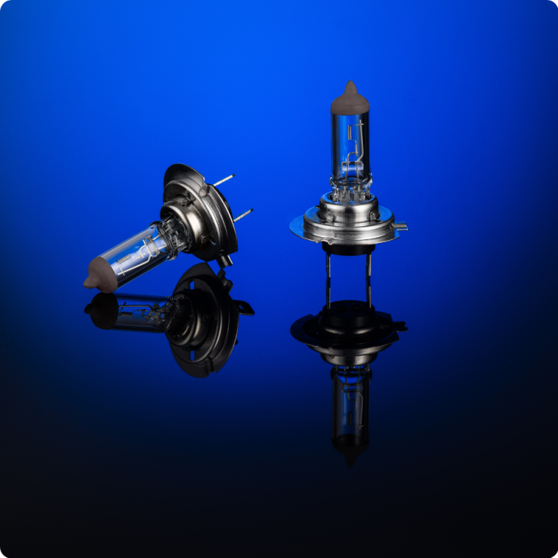 Zestaw Zasobnik Zapasowych Żarówek H7 12v 55W Komplet Bezpieczników 30szt